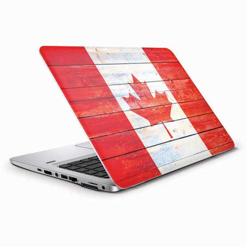 Canada Flag Light Wood HP Elitebook Skin
